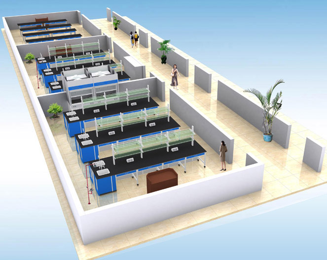 美順達代工實驗室三維效果圖1